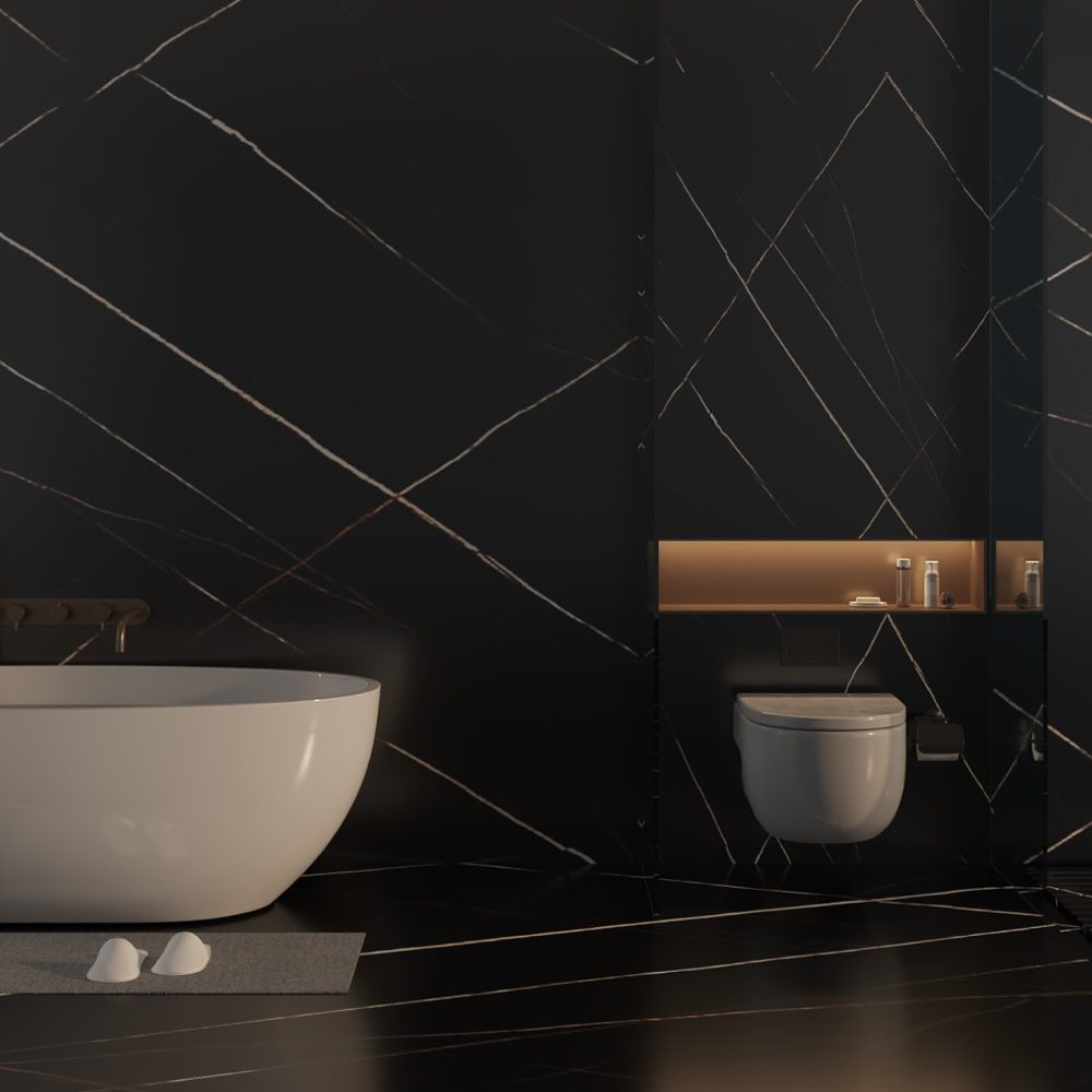 MÁRMOL PVC NEGRO
