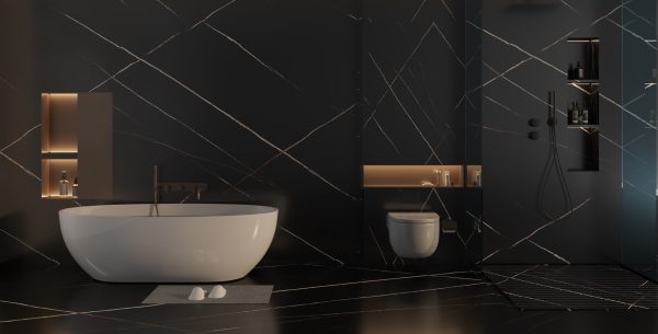 MÁRMOL PVC NEGRO