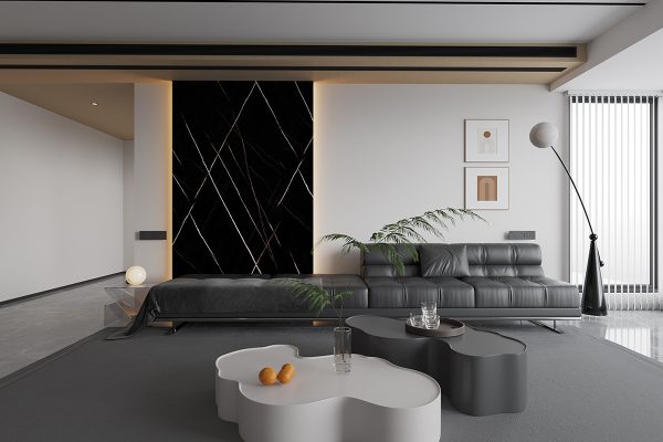 MÁRMOL PVC NEGRO